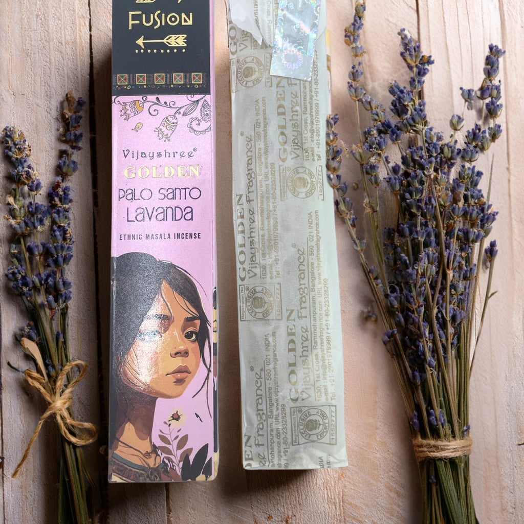 Golden Palo Santo Räucherstäbchen & Lavendel