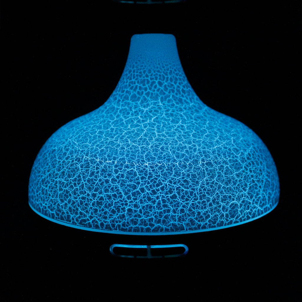 Santorini Aromadiffuser in Craquelé-Optik mit Farbwechsel