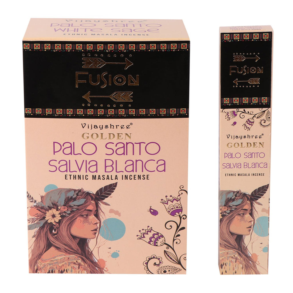 Golden Palo Santo Räucherstäbchen & Weißer Salbei