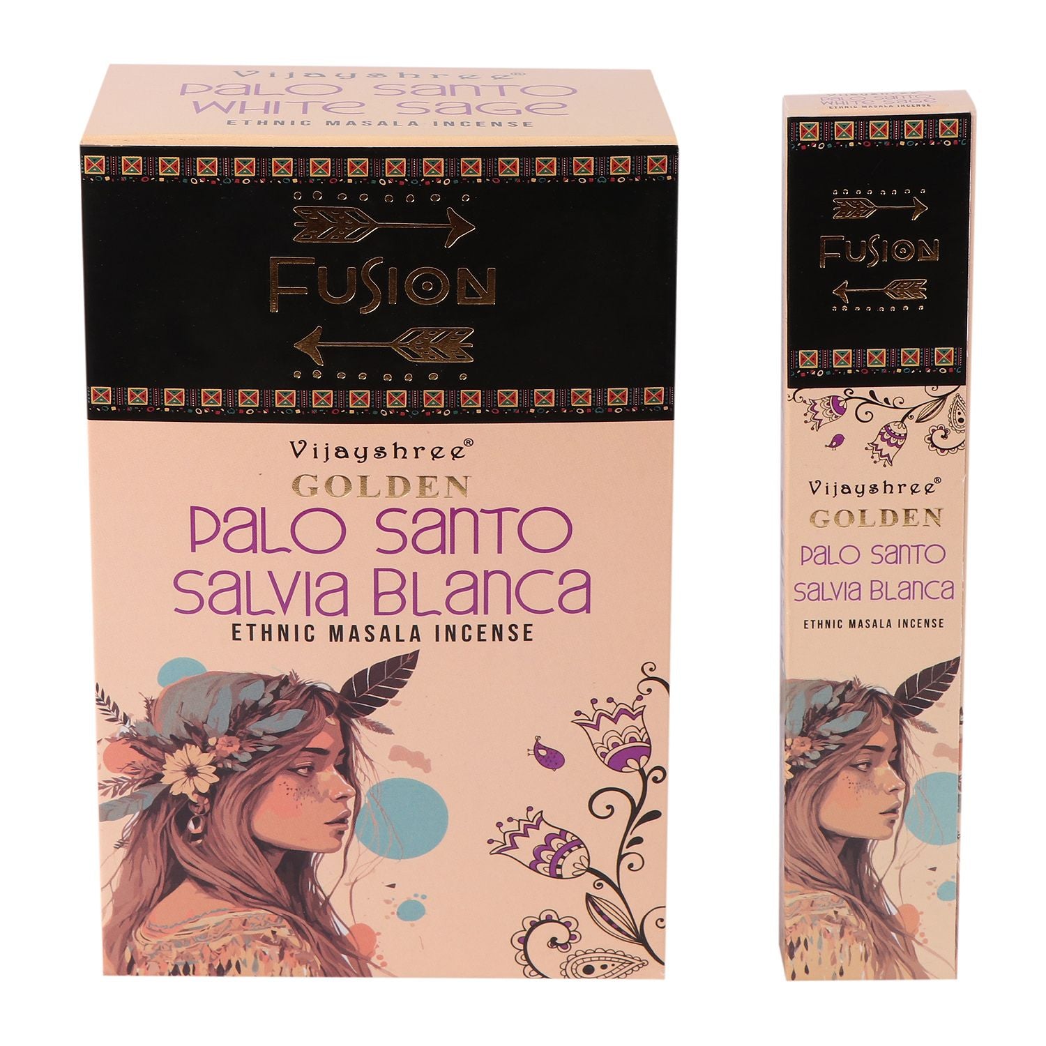 Golden Palo Santo Räucherstäbchen & Weißer Salbei