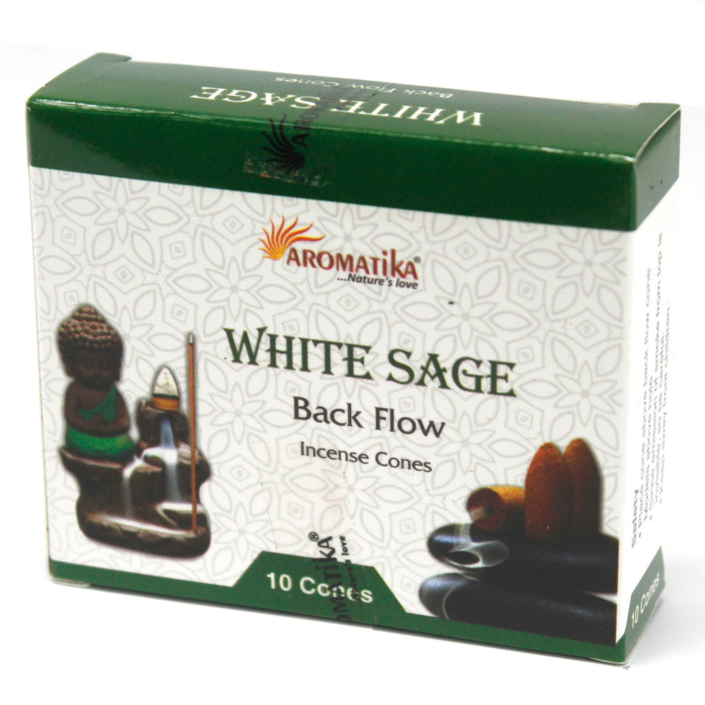 Aromatica Backflow Räucherkegel  - Weißer Salbei