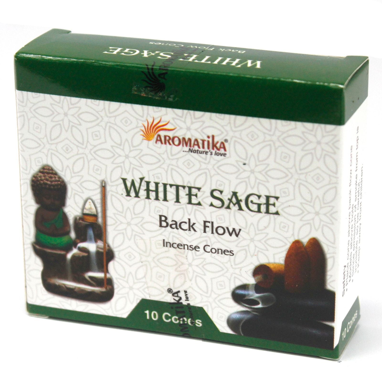 Aromatica Backflow Räucherkegel  - Weißer Salbei