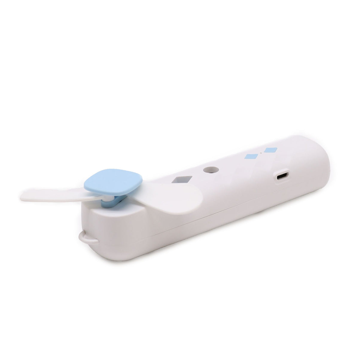 Nano Mist 2-in-1 Gesichtssprüher & Mini-Ventilator – USB-aufladbar, Weiß