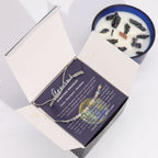 Sternzeichenkerze mit Edelsteinarmband – Zwillinge