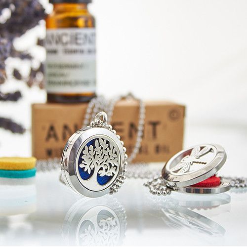 Aromatherapie Diffuser Halskette für ätherische Öle – OM Chakra, 30 mm