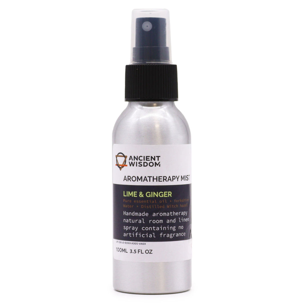 Raumspray ätherische Öle · Limette & Ingwer · Klar & ausgleichend