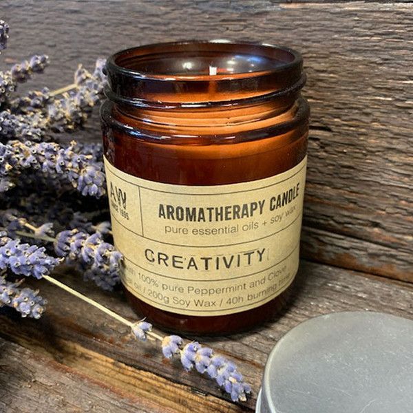 Aromatherapiekerze Creativity - Pfefferminze & Nelke