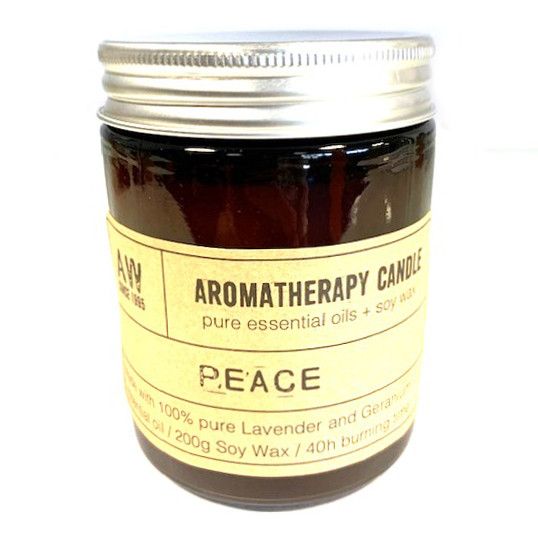 Aromatherapiekerze Peace - Lavendel & Geranie