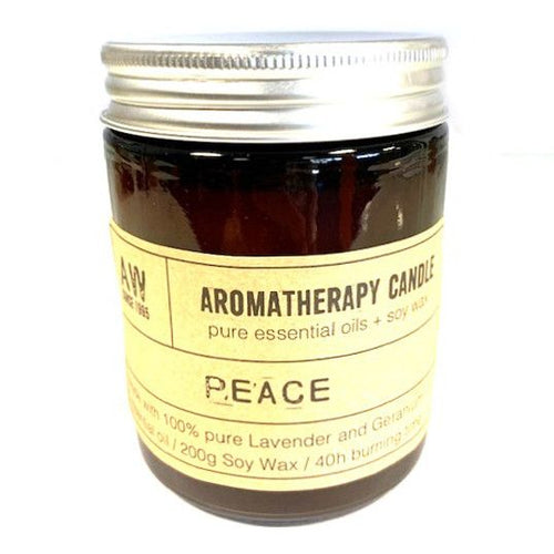 Aromatherapiekerze Peace - Lavendel & Geranie