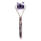 Kinnroller aus Amethyst – Edelsteinroller für Gesichtsmassage