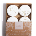 Aromatherapie Zen Shower Steamer Set „Mood Boost“ – 4 Shower Steamer für Stimmung & Motivation