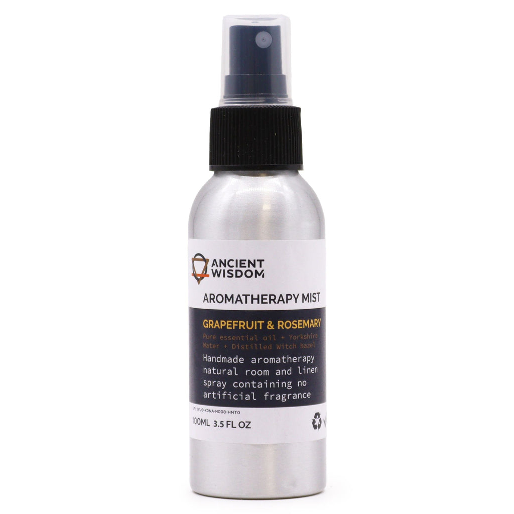 Raumspray ätherische Öle · Grapefruit & Rosmarin · Frisch & ordnend