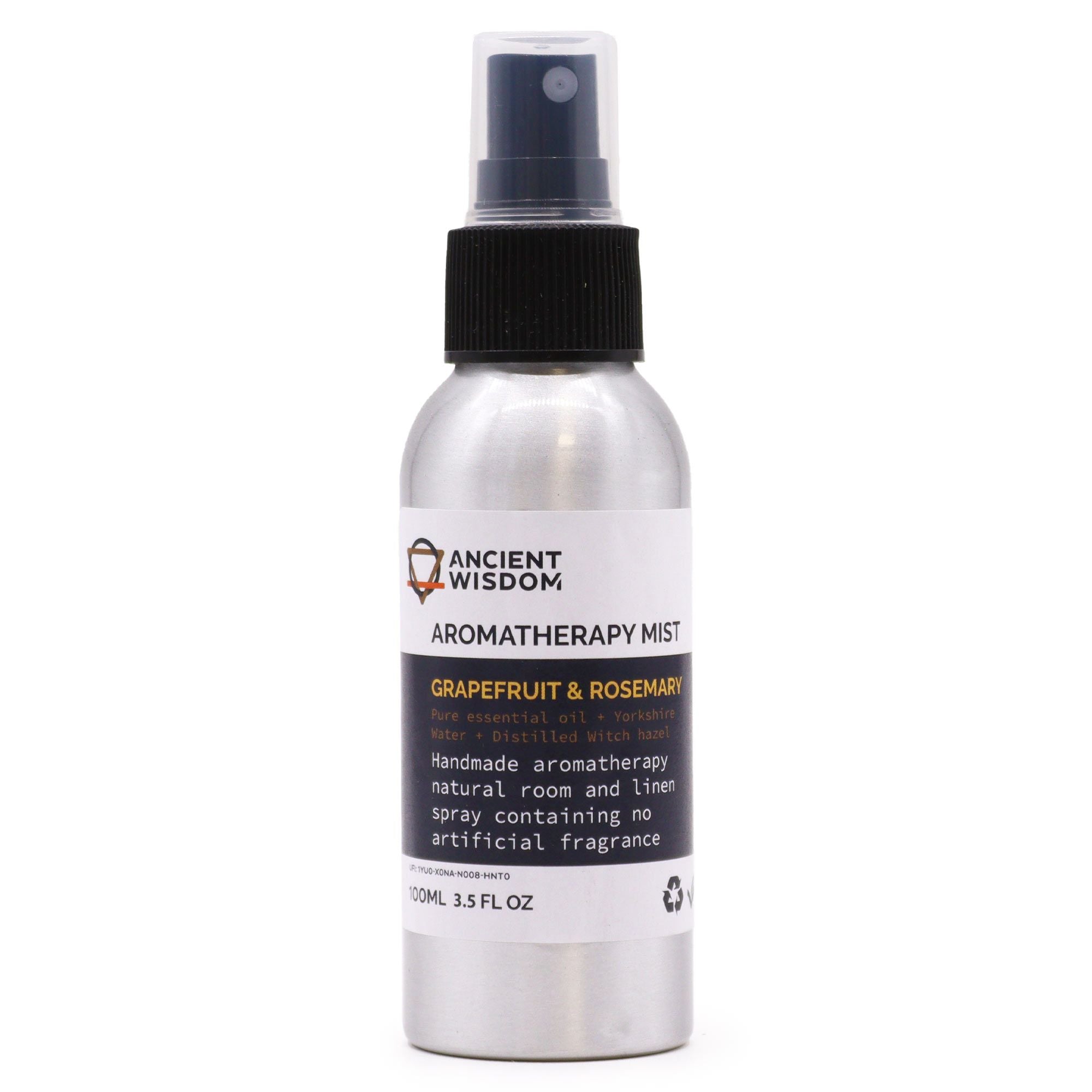 Raumspray ätherische Öle · Grapefruit & Rosmarin · Frisch & ordnend