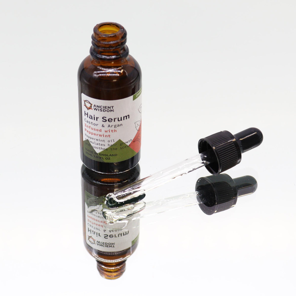 Bio Haarserum mit Pfefferminze – für Kopfhautpflege & kräftiger wirkendes Haar
