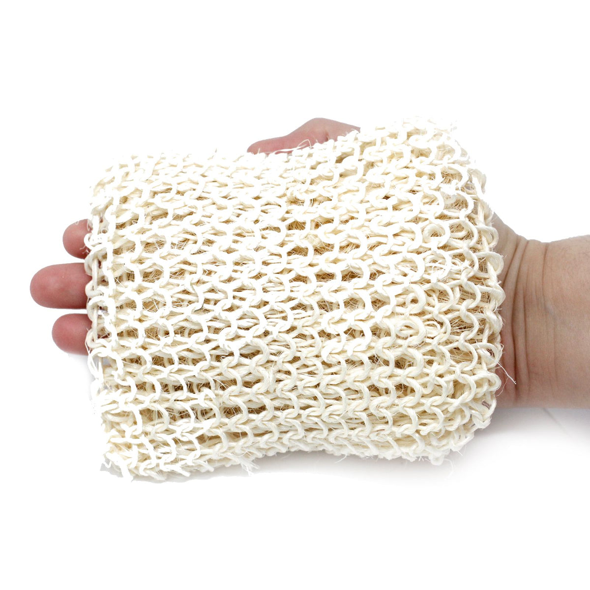 Sisal Peelingschwamm aus Sisal & Baumwolle, extra stark