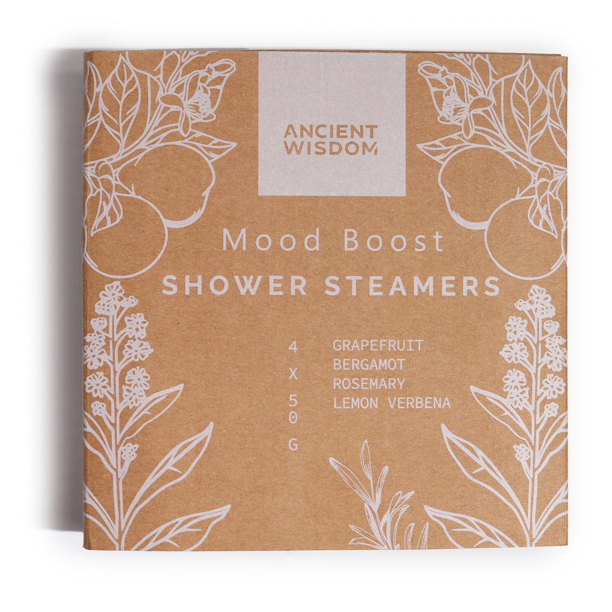 Aromatherapie Zen Shower Steamer Set „Mood Boost“ – 4 Shower Steamer für Stimmung & Motivation