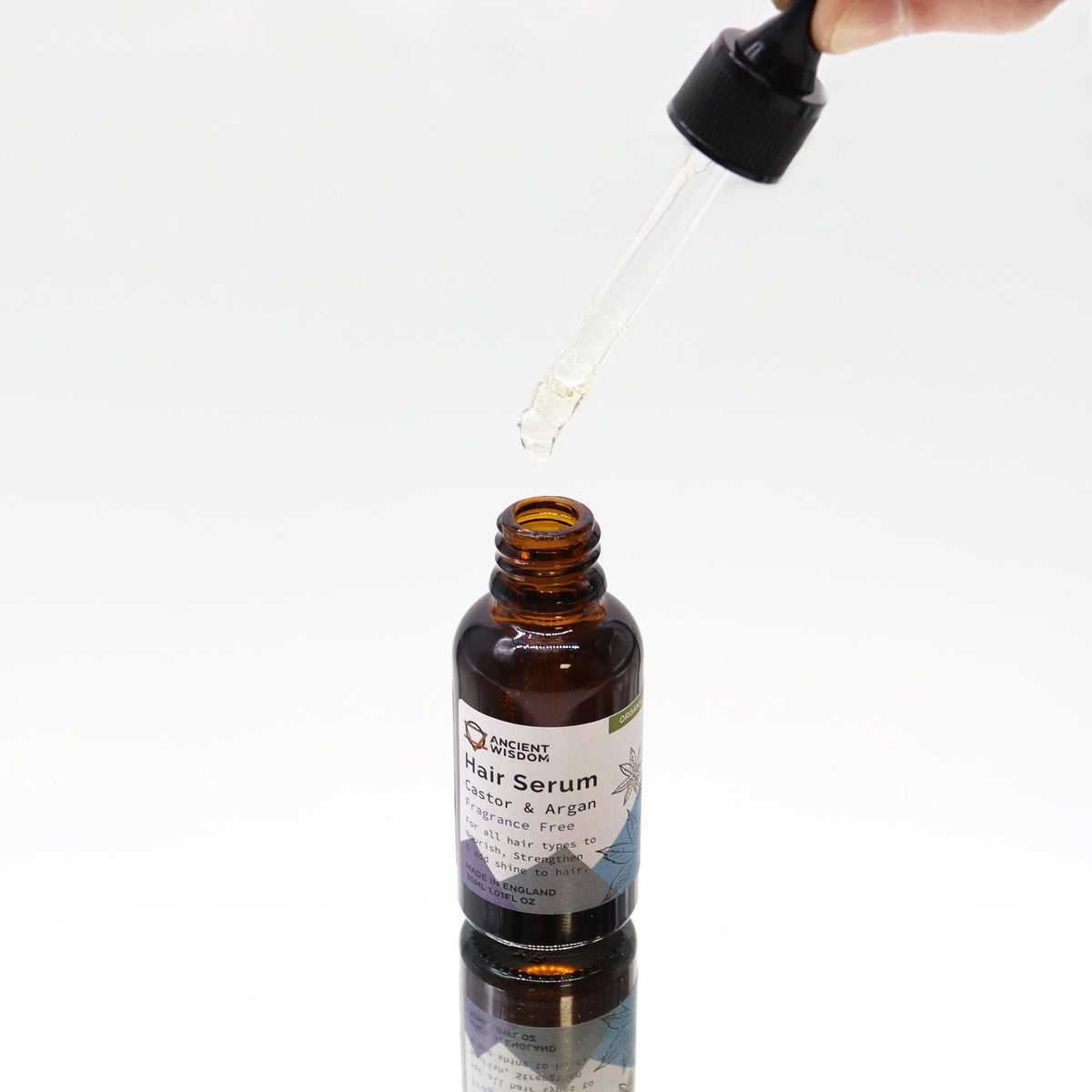 Bio Haarserum ohne Duft – für kräftiger & glänzender wirkendes Haar