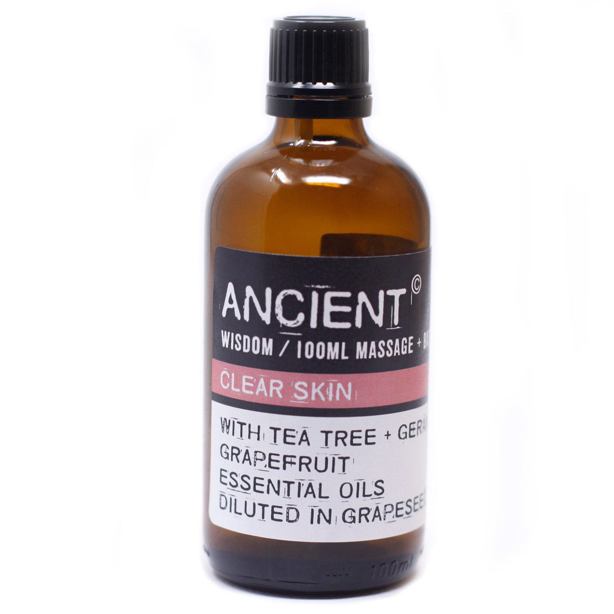 Massage- & Badeöl Clear Skin mit Teebaum, Geranie & Grapefruit – klärend für unreine Haut