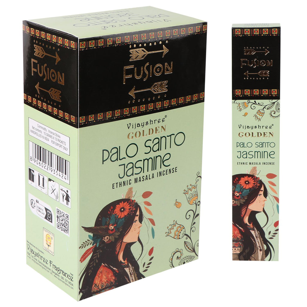 Golden Palo Santo Räucherstäbchen & Jasmin