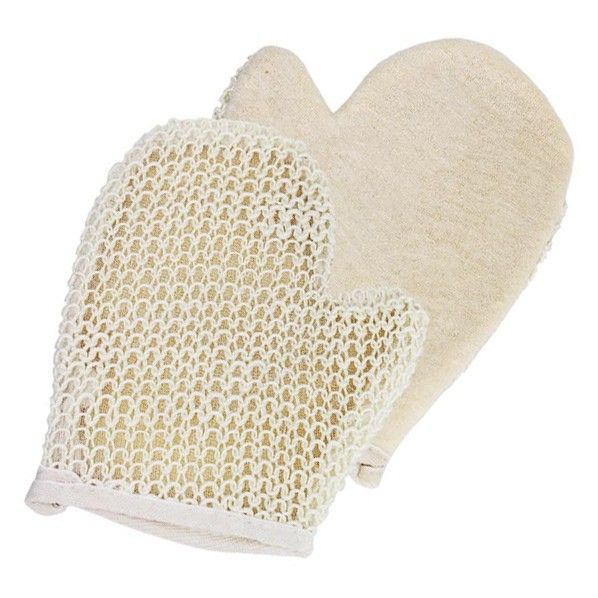 Jute Peelinghandschuh, extra stark & farblich sortiert