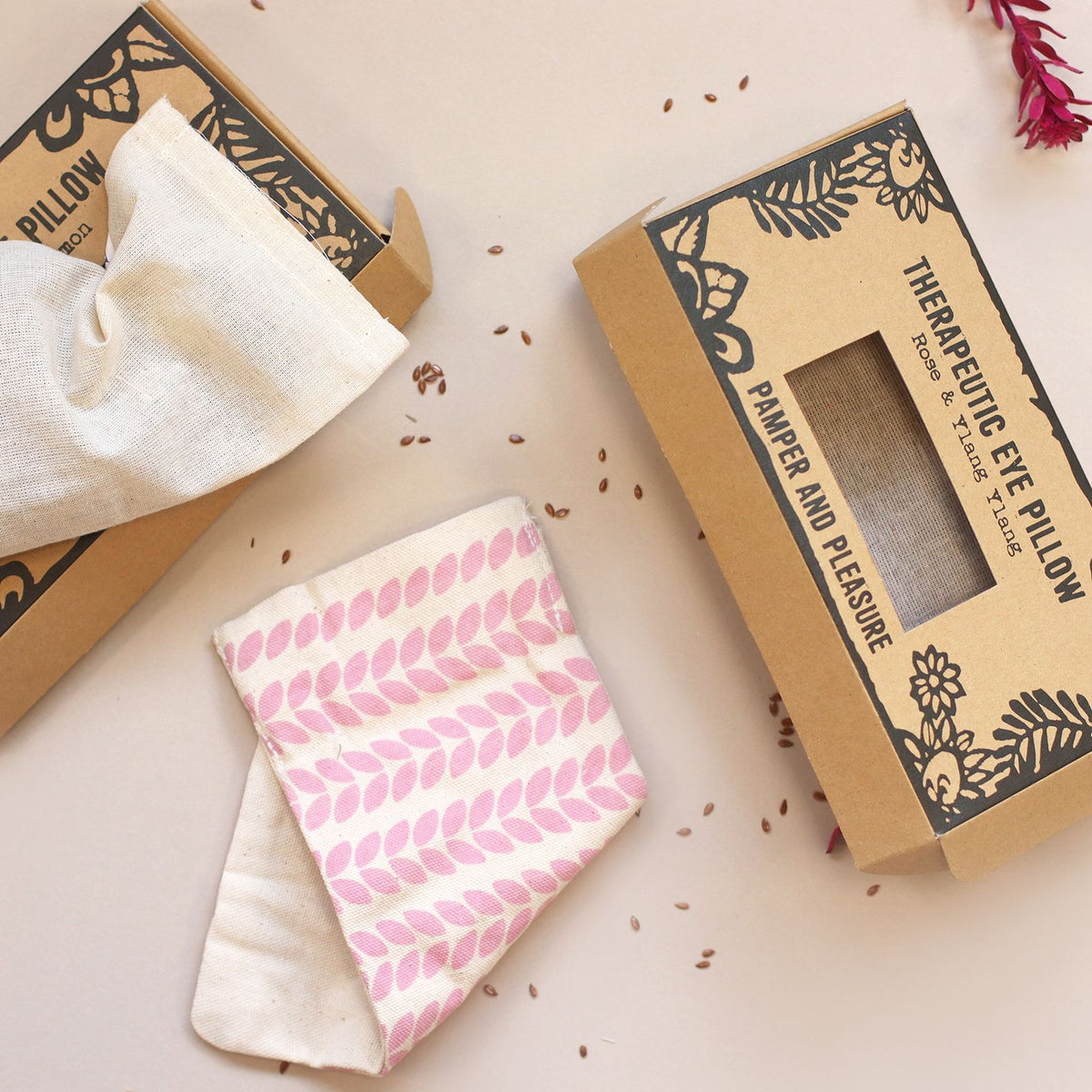 Agnes & Cat Augenkissen – Pamper & Pleasure – mit Rose & Ylang-Ylang für Ruhe & Wohlgefühl