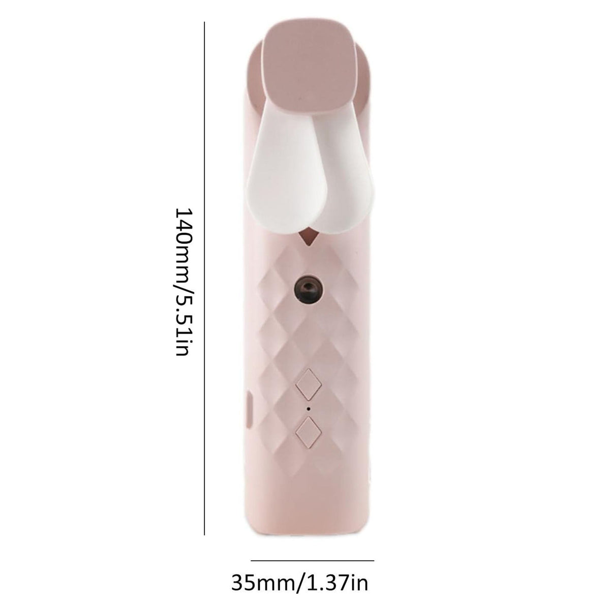 Nano Mist 2-in-1 Gesichtssprüher & Mini-Ventilator – USB-aufladbar, Pink