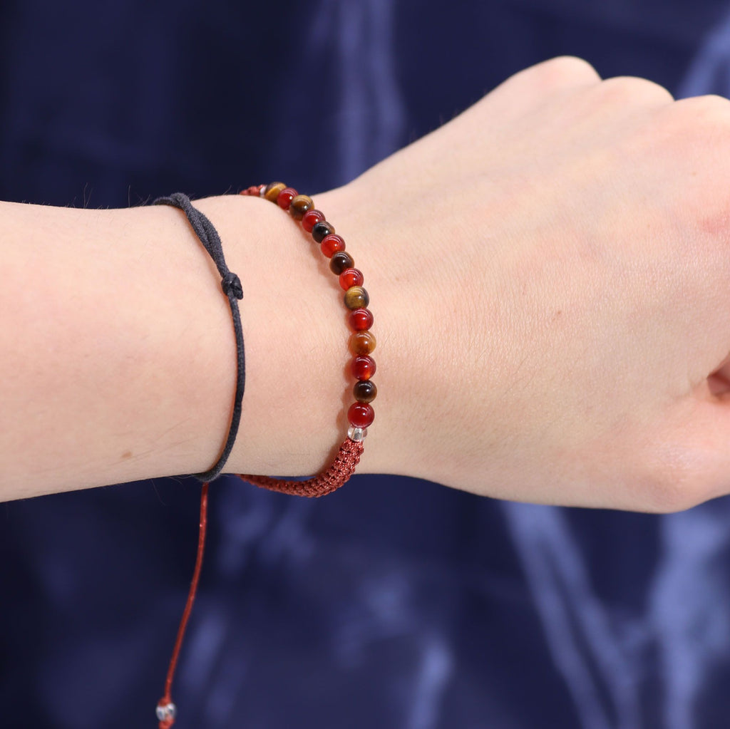 Sternzeichenkerze mit Edelsteinarmband – Löwe