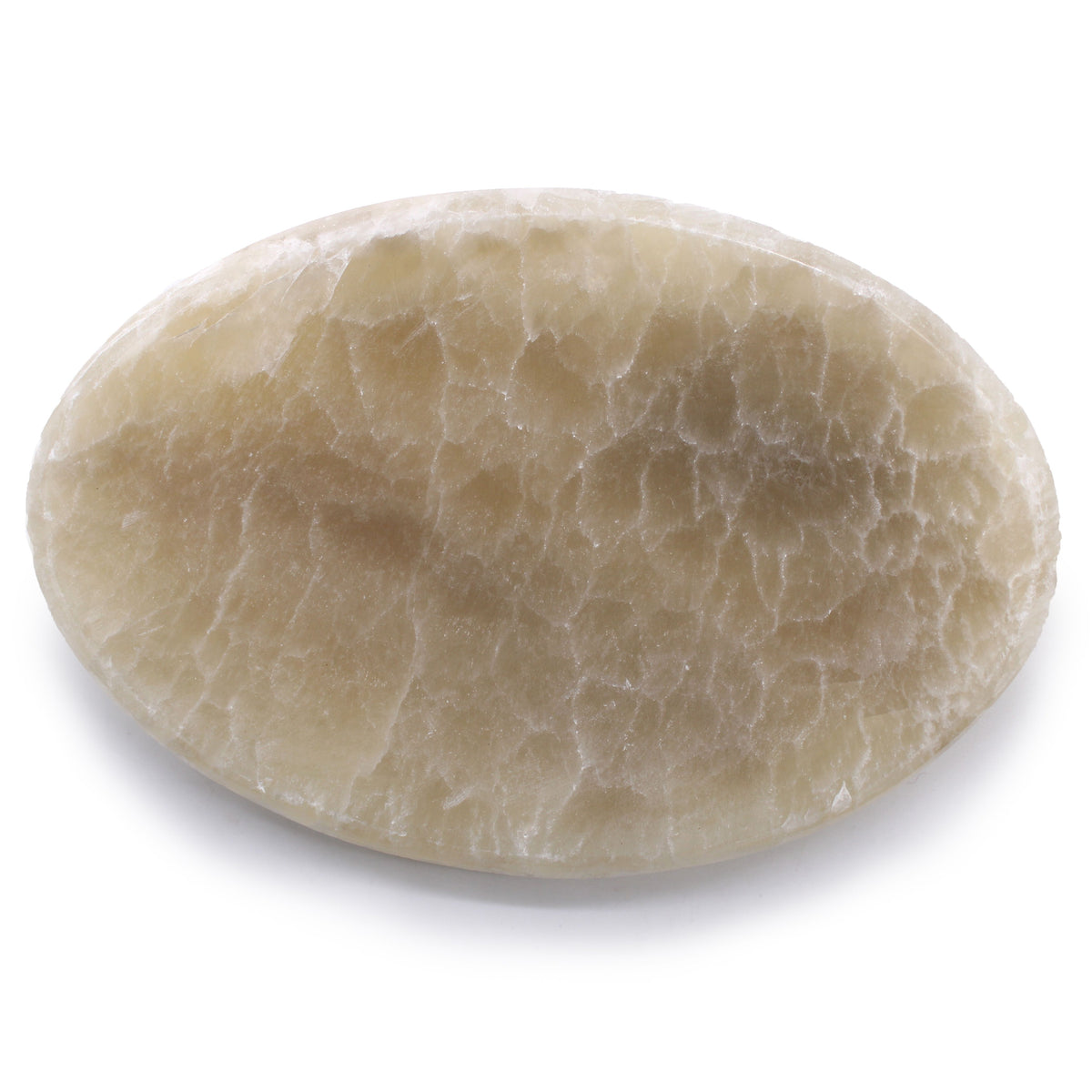 Onyx-Seifenschale – oval mit natürlicher Grün-Braun-Maserung