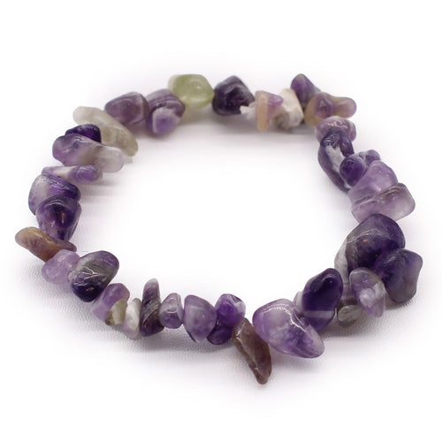 Badebombe mit Amethyst-Armband – Lavendel, Teebaum & Meersalz