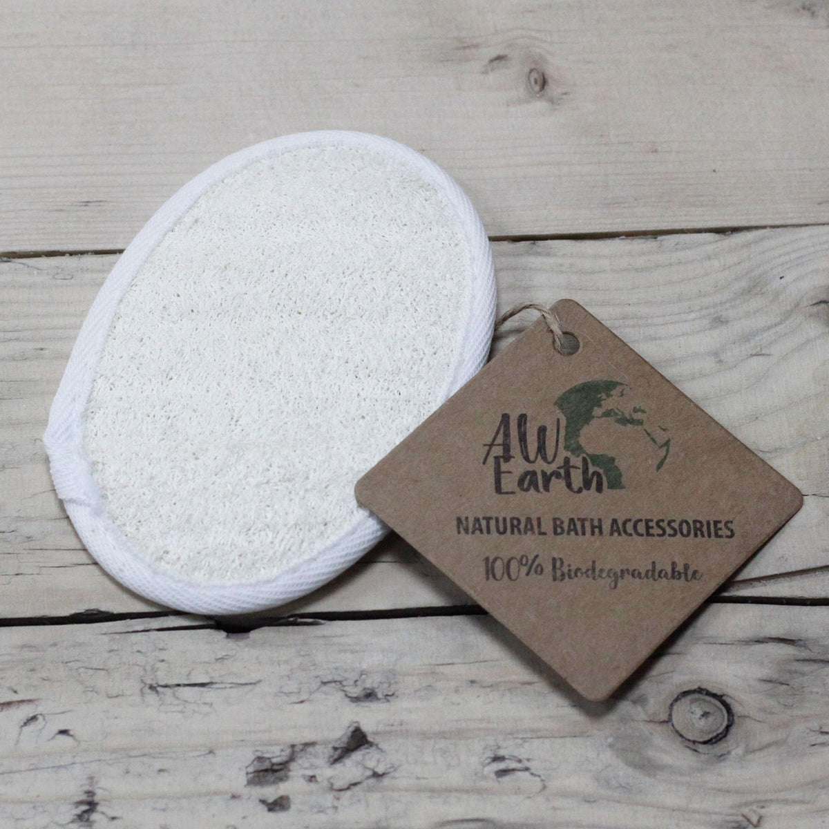Luffa Peelingschwamm mit Handschlaufe, oval