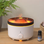 Vulcano - Großer Aromadiffuser mit 3D-Vulkan- & Flammeneffekt, Farbwechsel und Fernbedienung