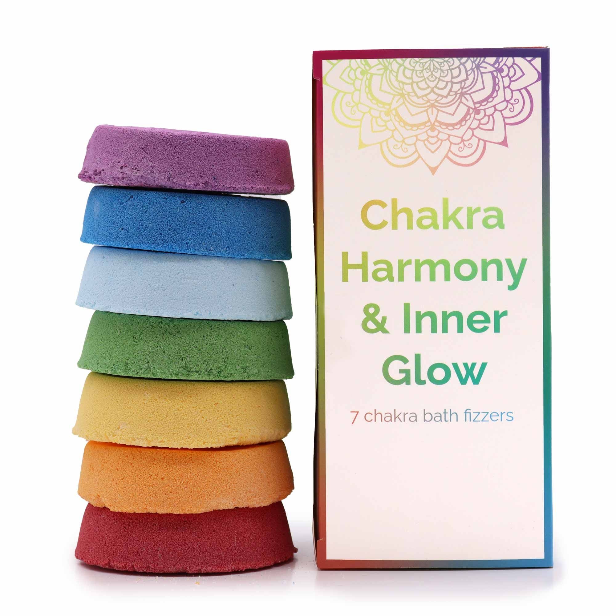 Chakra Badefizzer - Aromatherapie Großes Set – Ckakraharmonie & inneres Leuchten